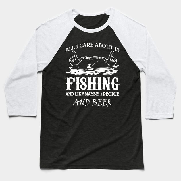 fishing Baseball T-Shirt by khalid12